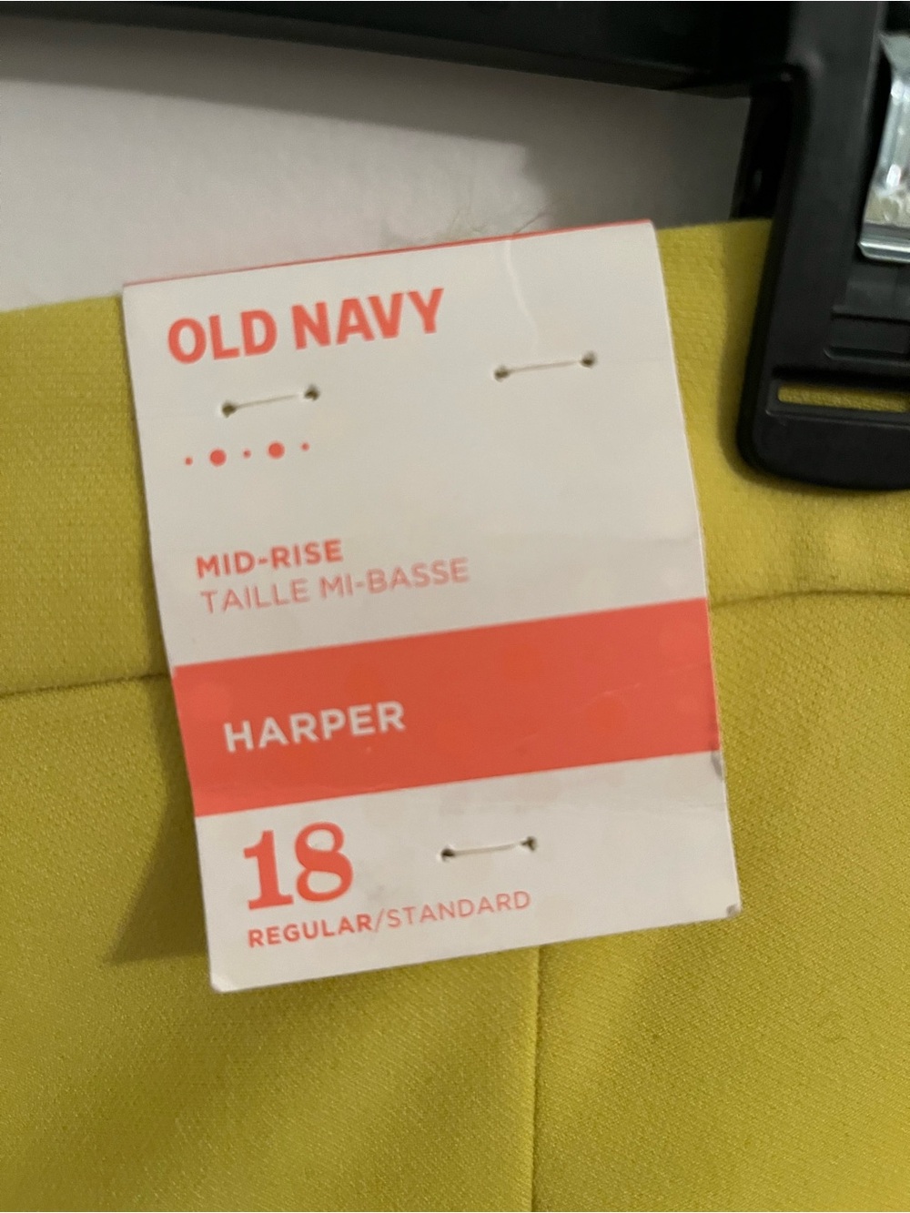 Old Navy “Harper” Women's Lemon Lime Dress Pants - Picture 3 of 3